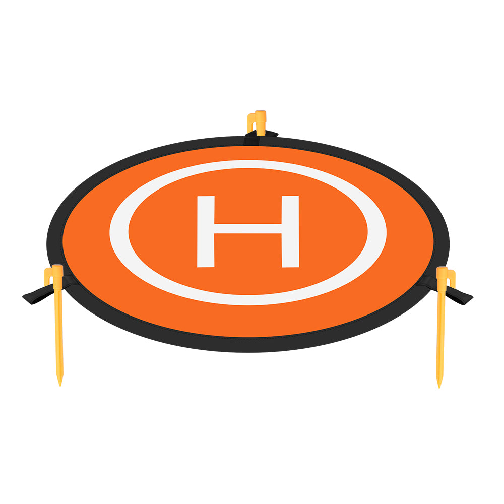 HSP6939_1 55cm Round Drone Parking Apron Landing Pad with Ground Nail Reflective Strips