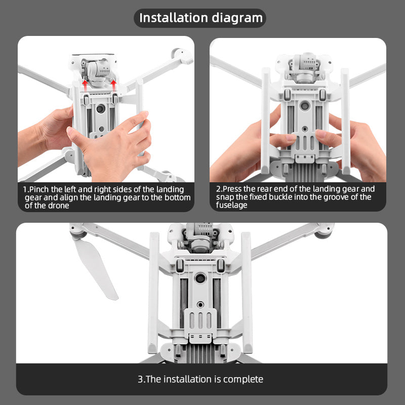BRDRC EWB8379 Drone Quick Release Heightened Landing Gear Protector Stand for FIMI X8SE 2020