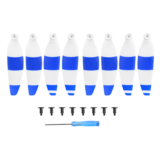 EWB8197_2 EWB8198_2 EWB8199_2 EWB8200_2 2 Paris 4726F Color Propellers Blades Props for DJI Mavic Mini/Mini 2/Mini SE - White/Blue