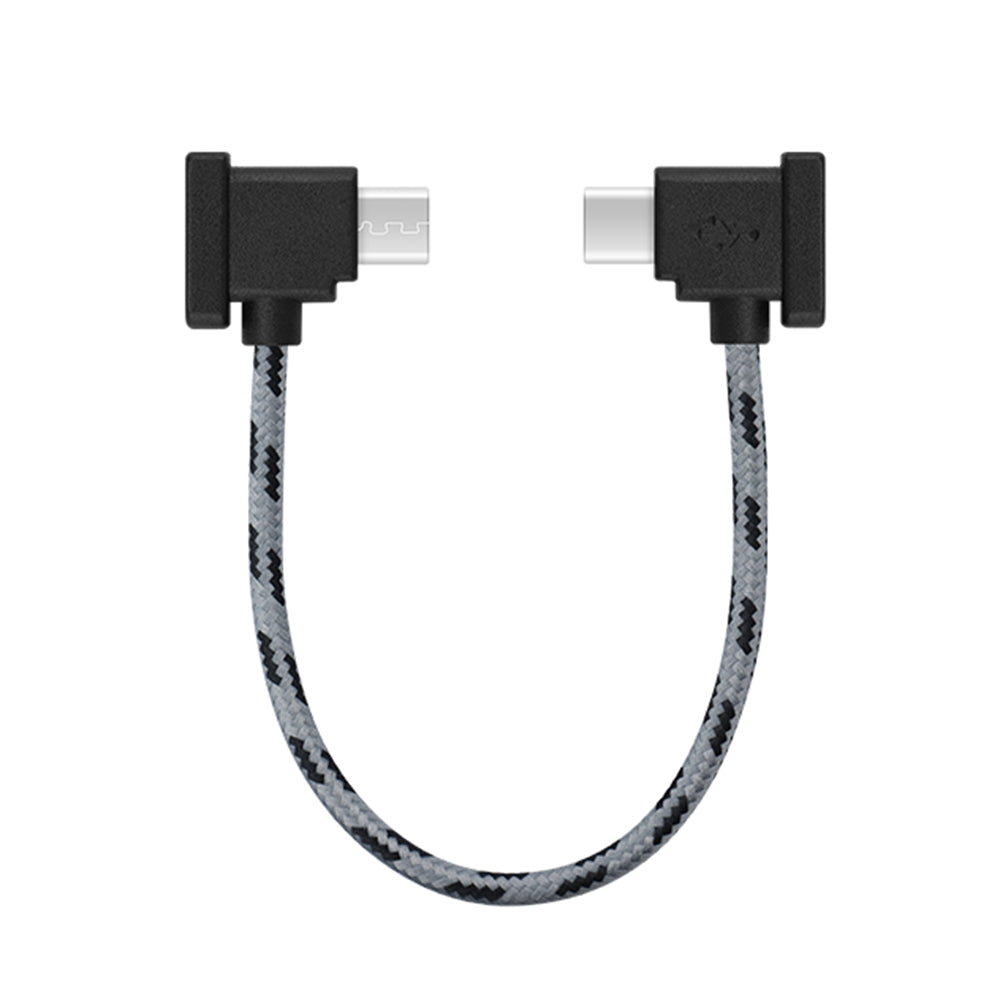 EWB8463 15cm Remote Control Data Wire Nylon Braided for DJI Mavic Air 2/Mini 2/Pocket 2/Osmo Pocket - USB to Type-C