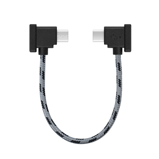 EWB8463 15cm Remote Control Data Wire Nylon Braided for DJI Mavic Air 2/Mini 2/Pocket 2/Osmo Pocket - USB to Type-C