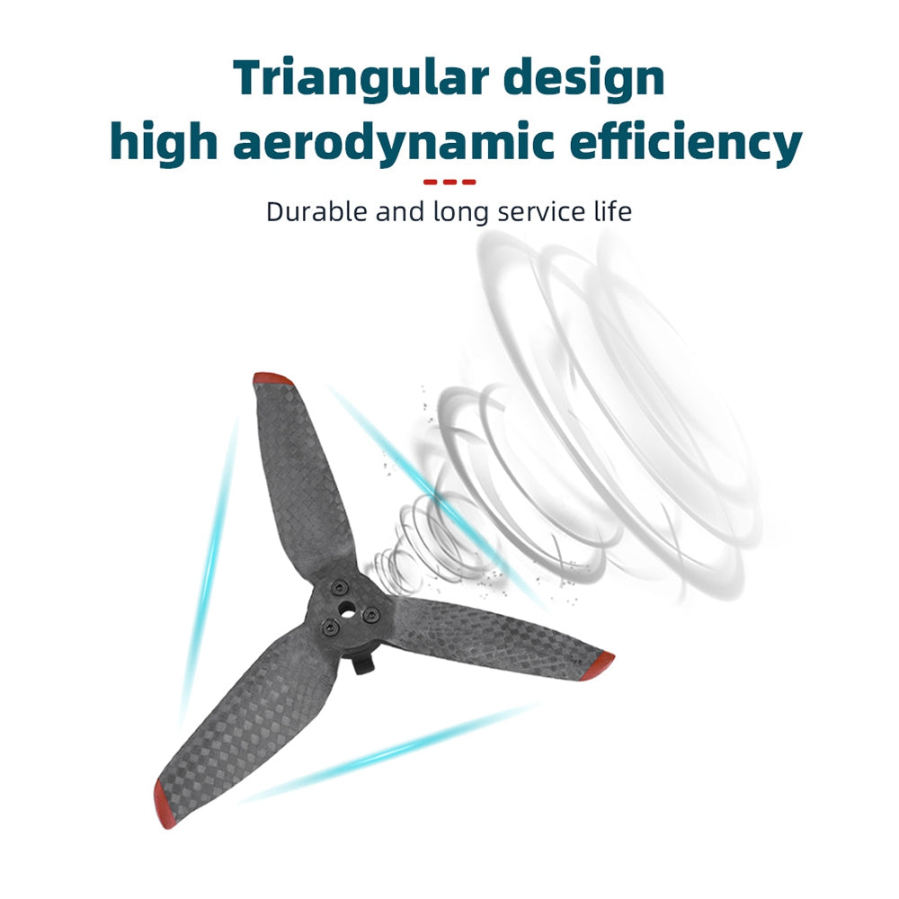EWB8592 1 Pair Carbon Fiber Quick Release Propeller for for DJI FPV Aircraft