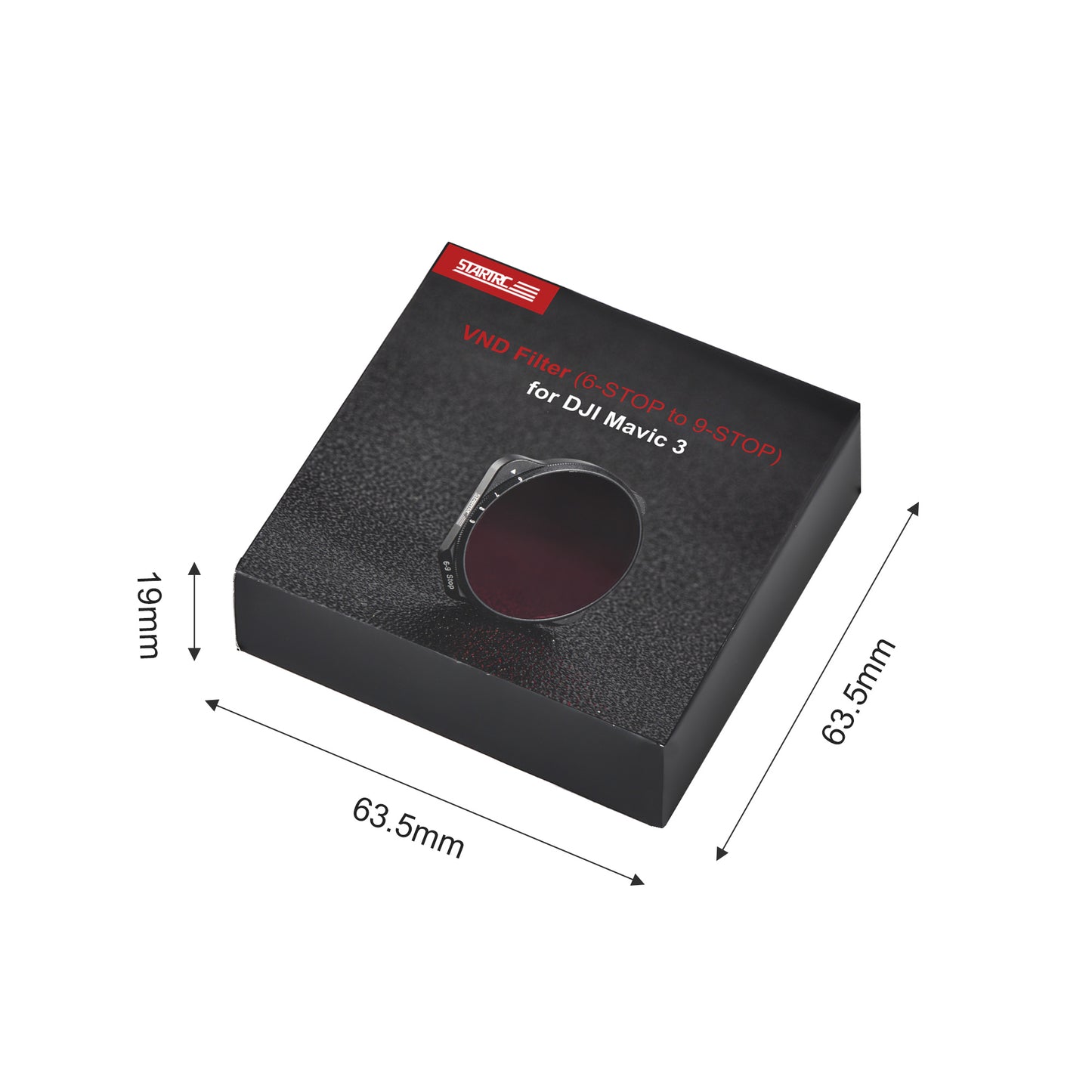 Uniqkart 1 Piece 1110348 VND (6-9 Stop) Strong Light Shooting ND Fader Variable Neutral Density ND Filter for DJI Mavic 3