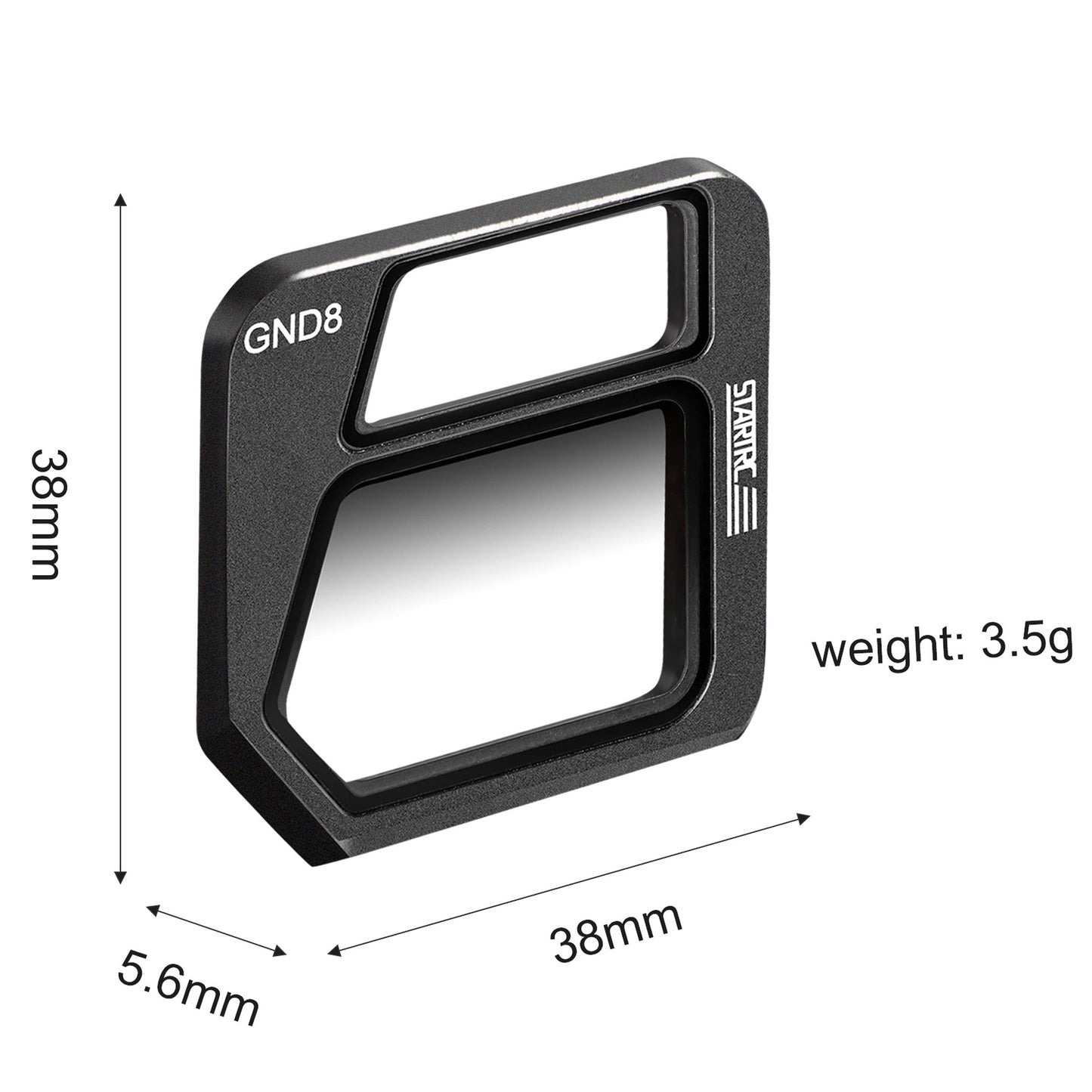 Uniqkart 1 Piece 1110397 GND 8 Filter Adapter Graduated Neutral Density AGC Optical Glass Filter for DJI Mavic 3