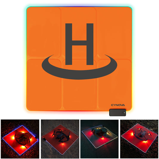 CYNOVA C-FM-007 65cm Parking Apron RGB LED Light Drone Landing Pad for DJI Mavic Mini 2/Air 2S/Mavic 2/Mavic 3