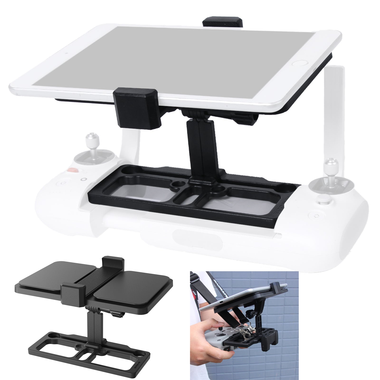 SUNNYLIFE ZJ066 Drone Accessories Portable Tablet Holder Remote Controller Extended Stand with Adjustable Strap for DJI Mavic 3/2/Mini SE/Air 2S/Spark/Fimi X8 Mini