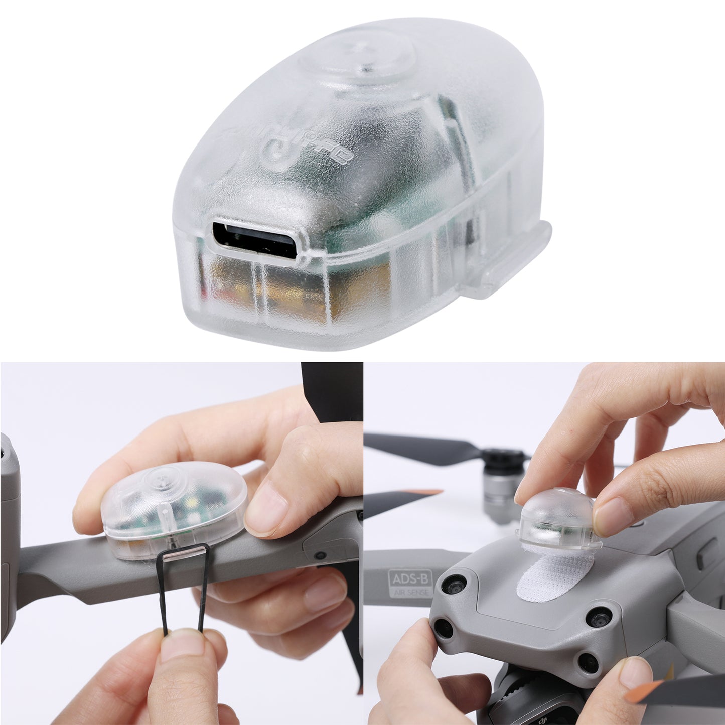 SUNNYLIFE L9359 Drone Accessories Rechargeable 3-color Flashing Night Flight Warning Light for DJI Mavic 3/Mini SE/Air2S