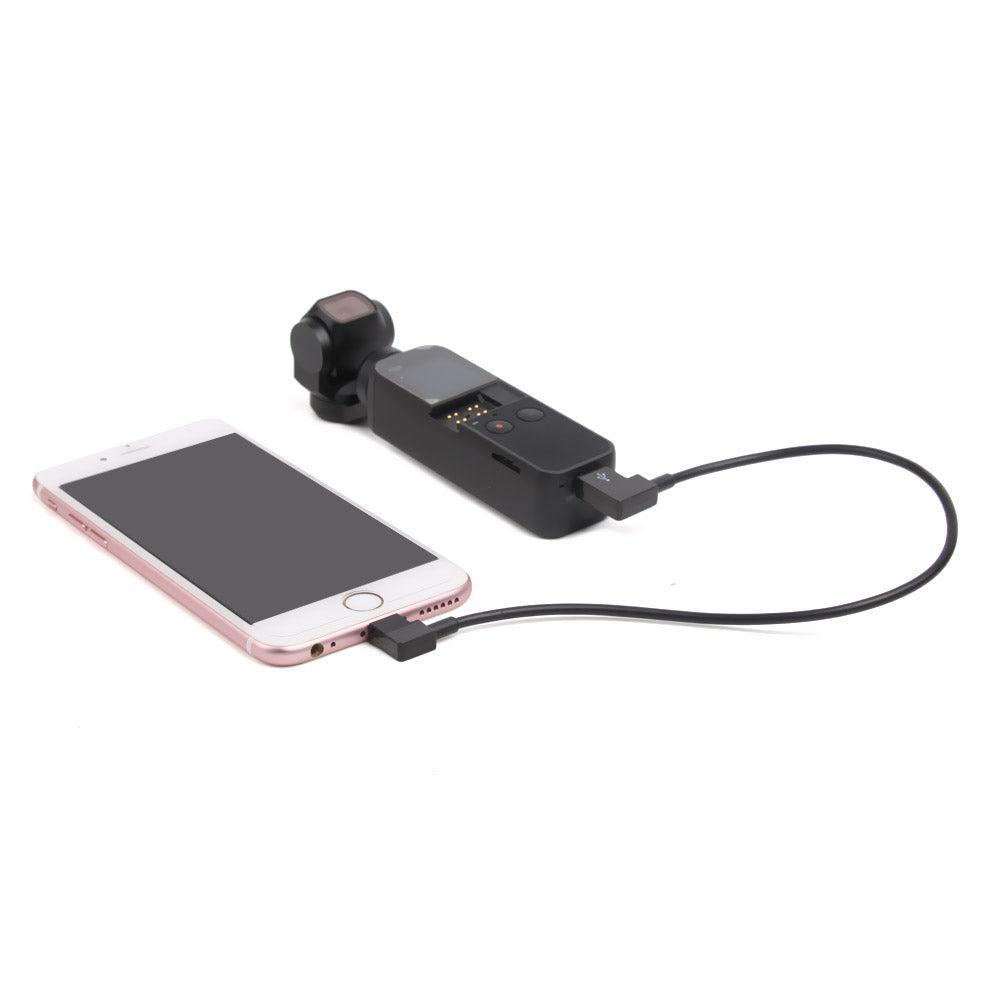 SUNNYLIFE for DJI Mavic 3/Air 2S/Mini 2/FPV Flying Goggles V2/Pocket 2 Data Cable Type C to Lightning for iOS Phones, 30cm