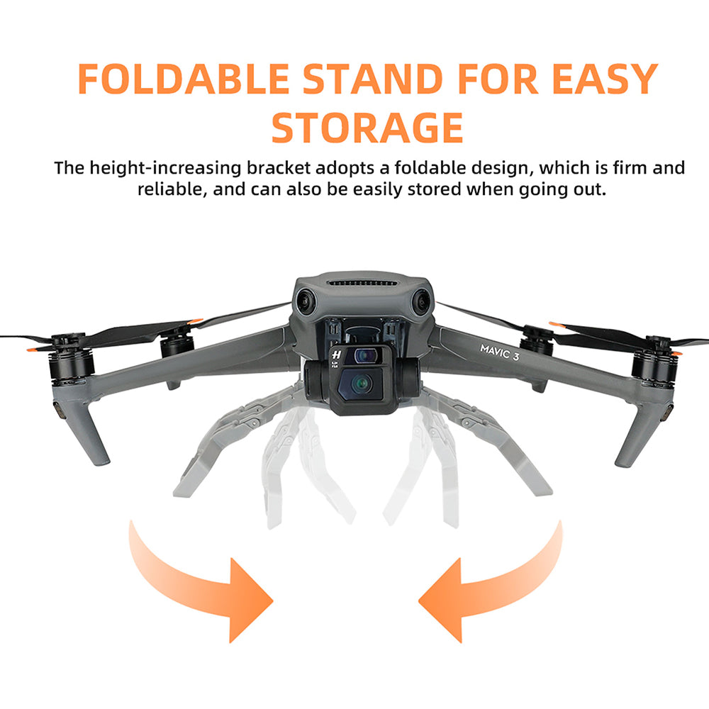 RCSTQ Heightened Extender Landing Gear Sled Landing Legs Protector Stand for DJI Mavic 3 Drone