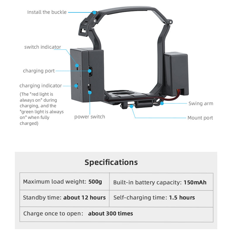 EWB9144 Thrower Landing Gear Set for DJI Mavic 3 Airdrop System Payload Delivery Drone Accessories