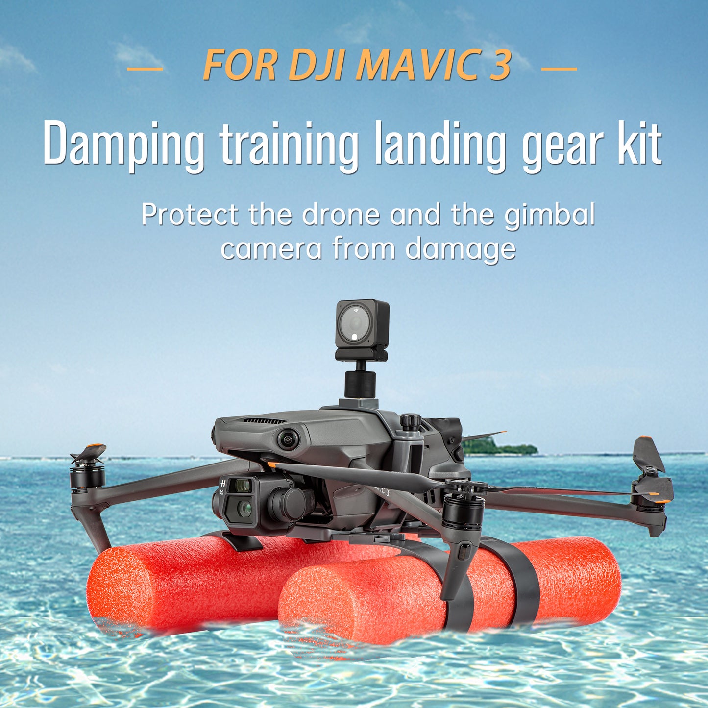 STARTRC 1110580 For DJI Mavic 3 Drone Body Mount Main Bracket Buoyancy Rod Foam Stick Kit Set