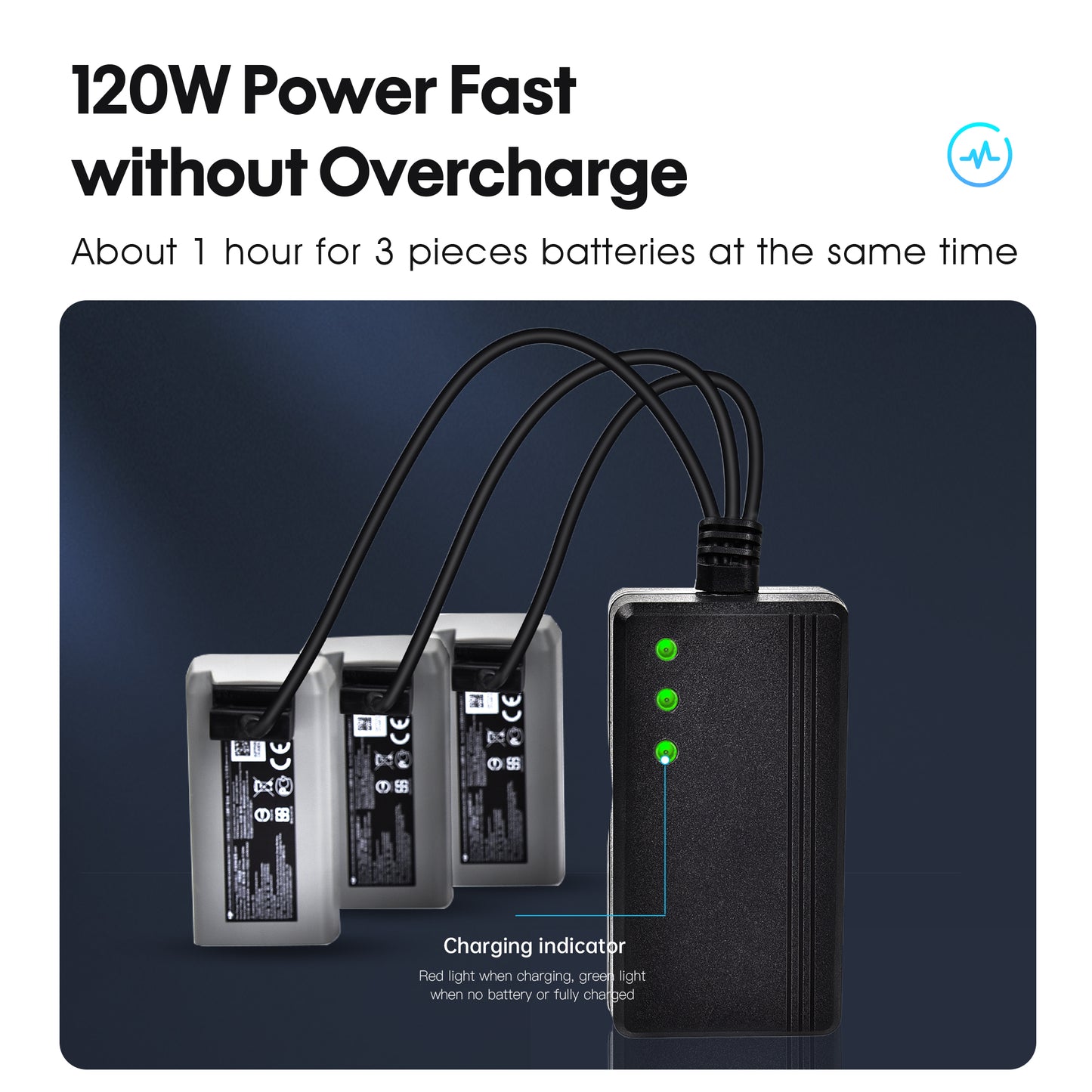 STARTRC 3 in 1 Fast Charger for DJI Mini SE/Mini 2/Mavic Mini Battery Rapid Charging Hub - US Plug