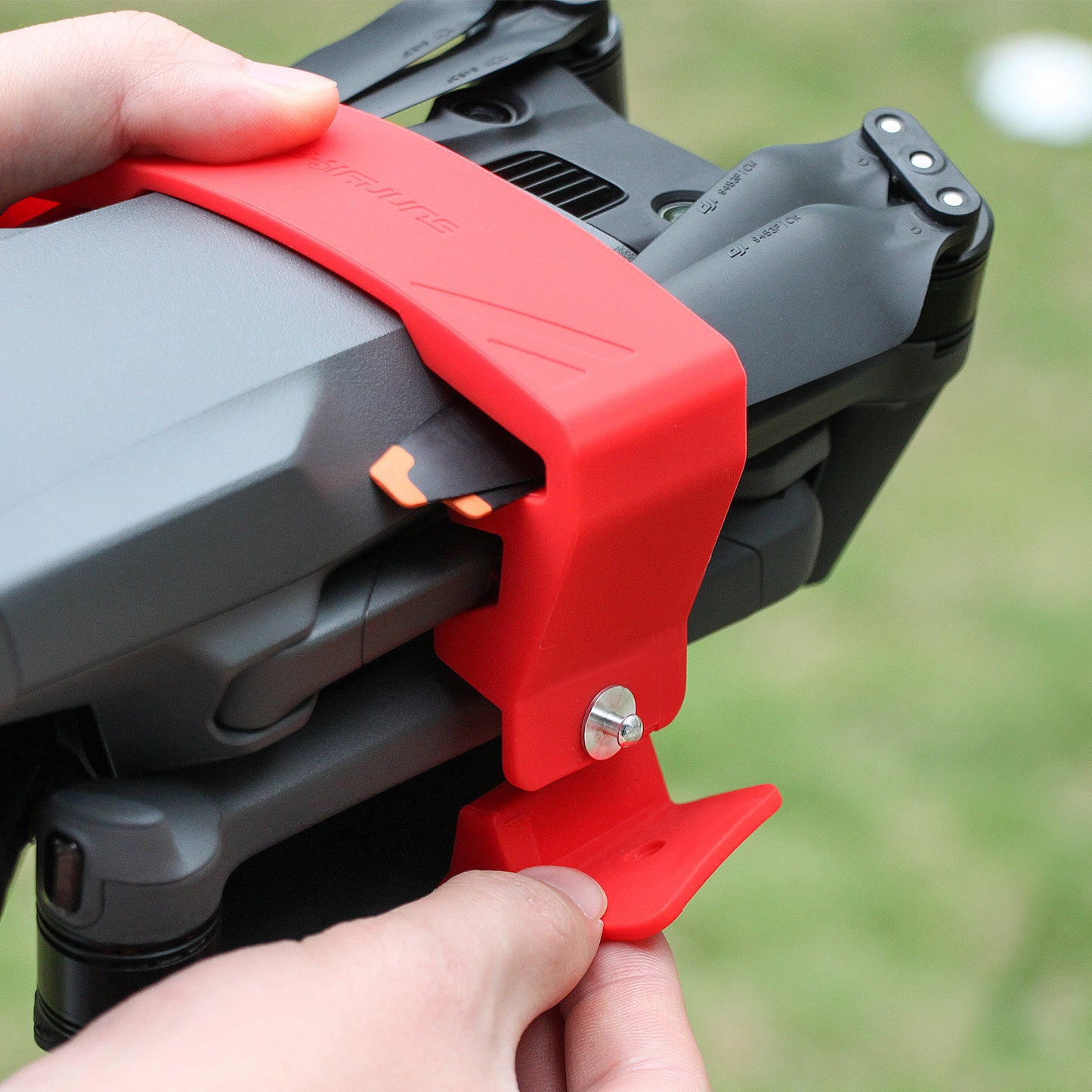 SUNNYLIFE M3-SJ359 Silicone Propeller Holder Strap for DJI Mavic 3 Drone Props Blade Stabilizer Fixator Accessory - Red