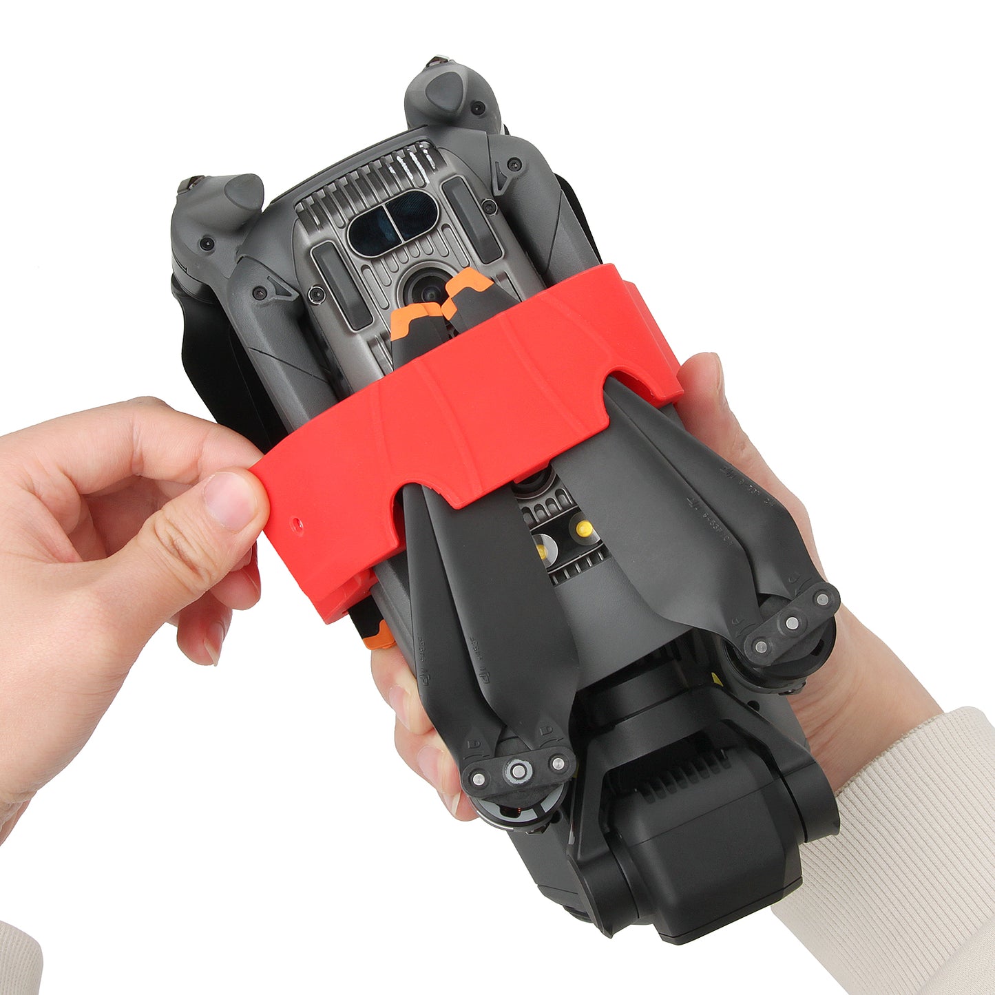 SUNNYLIFE M3-SJ359 Silicone Propeller Holder Strap for DJI Mavic 3 Drone Props Blade Stabilizer Fixator Accessory - Red