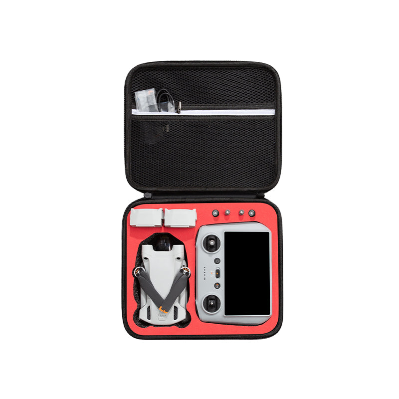 Shockproof Storage Bag for DJI Mini 3 Pro / Mini 3 Carrying Case Portable Box RC Accessories Travel Bag - Black / Red