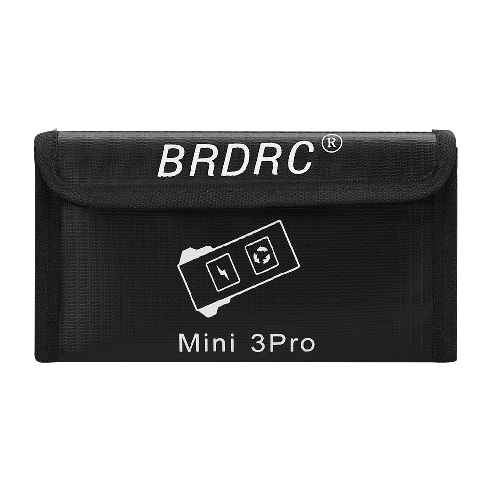 BRDRC EWB9237_3 Li-po Safe Battery Explosion-proof Protective Bag for DJI Mini 3 Pro Drone Battery Storage Bag, Size L/for 3Pcs Batteries