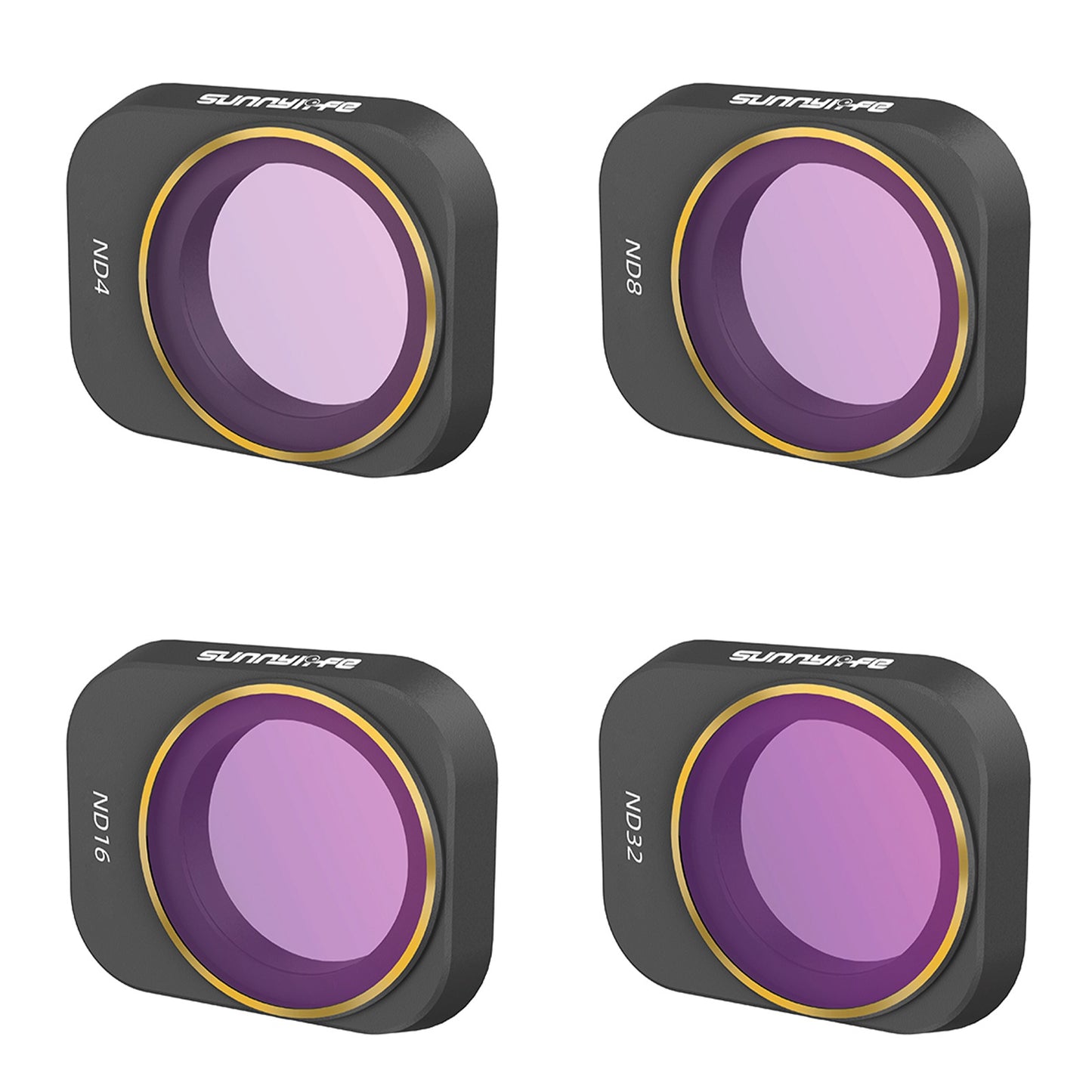 Uniqkart MM3-FI417 For DJI Mini 3 Pro 4Pcs/Set Optical Glass ND Filter Drone Camera ND4+ND8+ND16+ND32 Lens Filters
