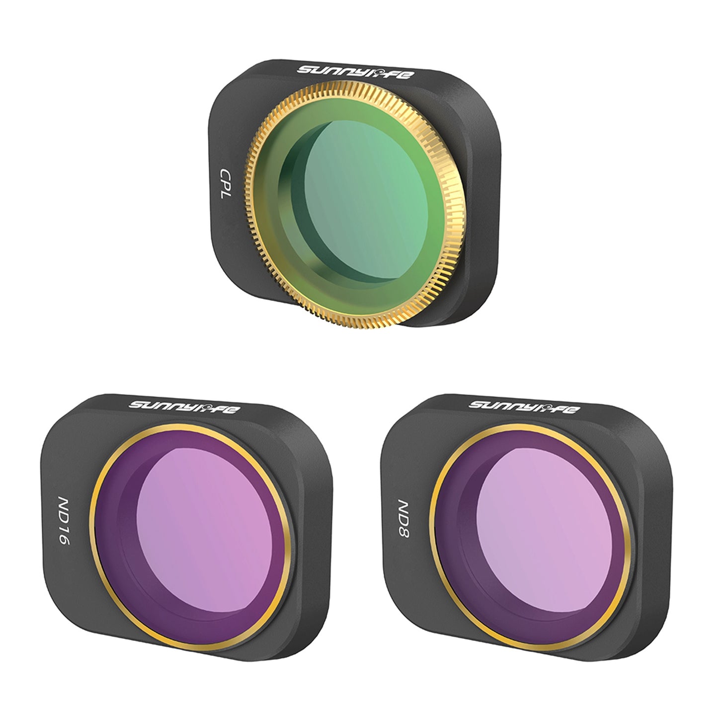 Uniqkart MM3-FI415 For DJI Mini 3 Pro 3Pcs/Set CPL+ND8+ND16 Filters HD Optical Glass Camera Lens Filters