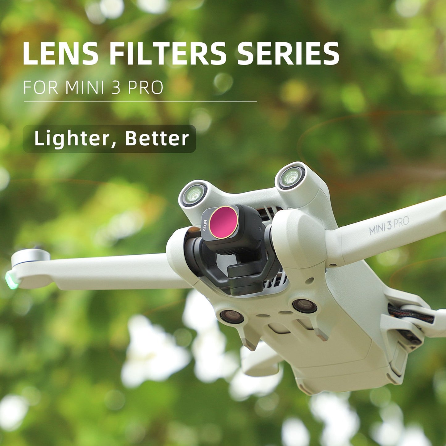 Uniqkart MM3-FI419 For DJI Mini 3 Pro 6Pcs/Set MCUV+CPL+ND4+ND8+ND16+ND32 Filters HD Optical Glass Camera Lens Filters