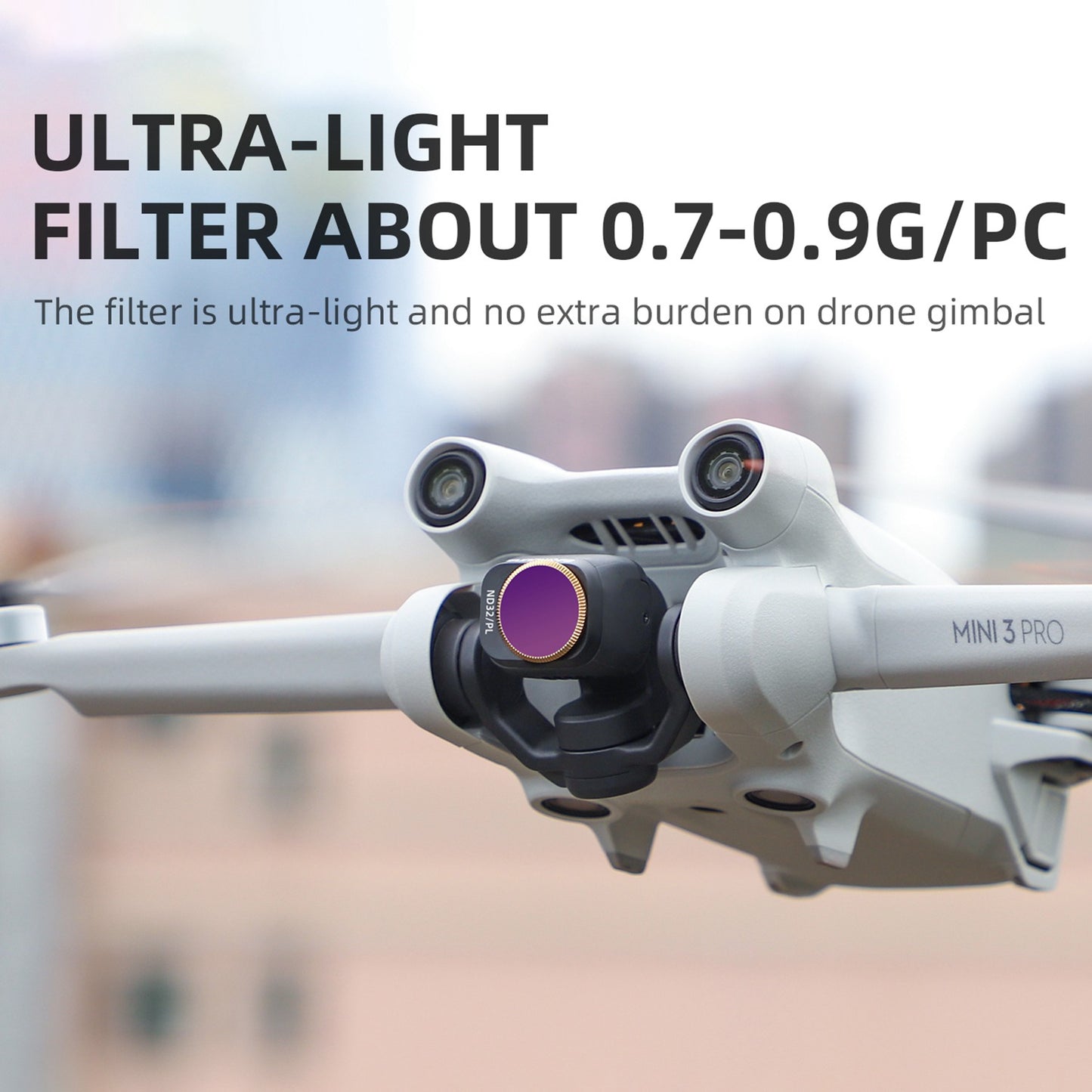 Uniqkart MM3-FI419 For DJI Mini 3 Pro 6Pcs/Set MCUV+CPL+ND4+ND8+ND16+ND32 Filters HD Optical Glass Camera Lens Filters