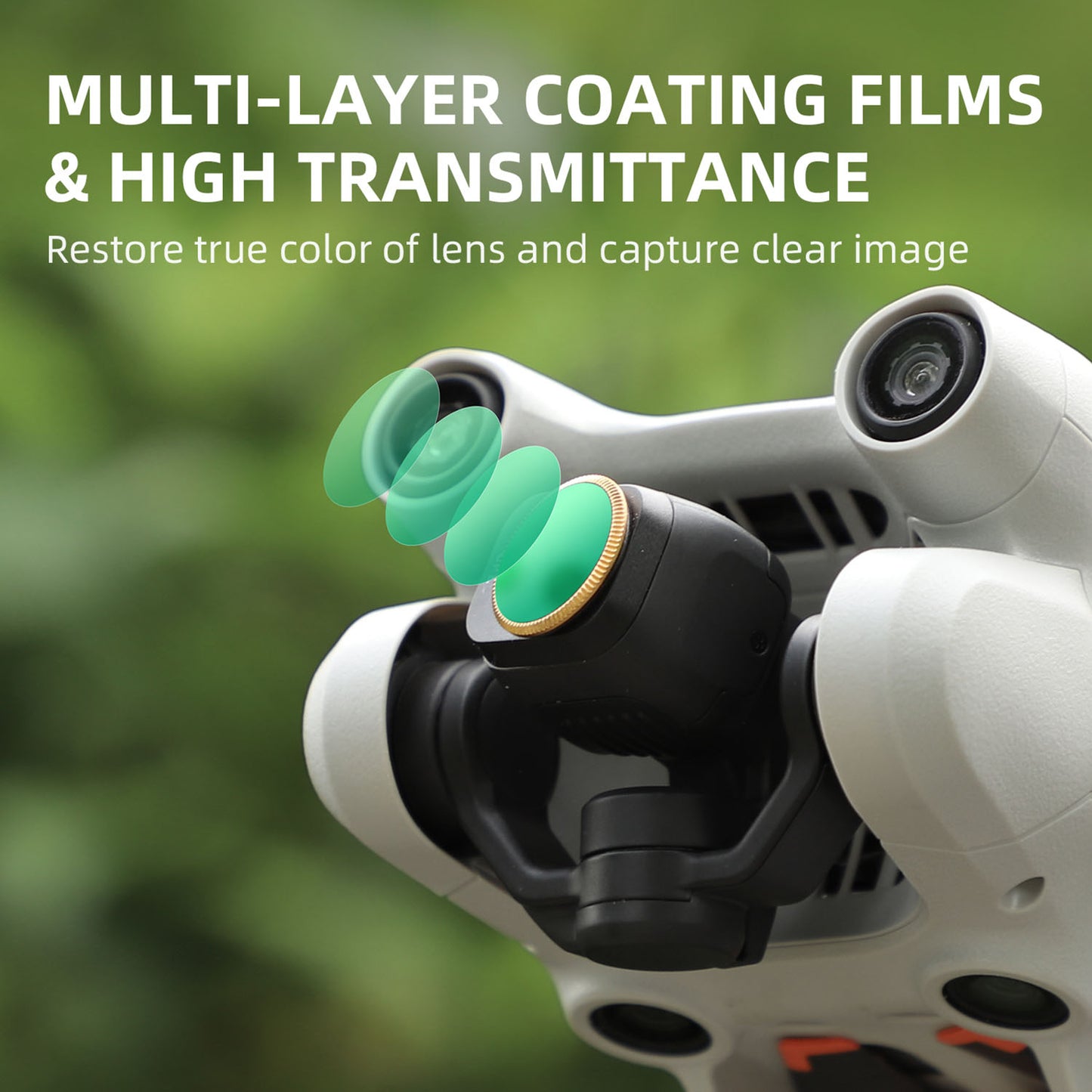 Uniqkart MM3-FI414 1Pc Adjustable CPL Camera Lens Filter for DJI Mini 3 Pro Photography Accessories