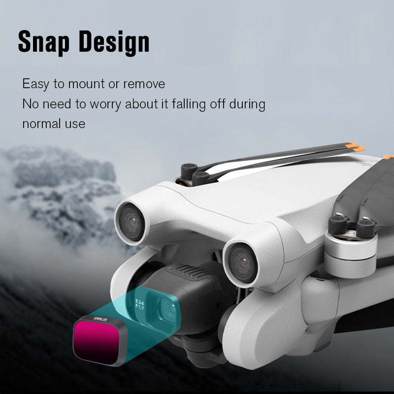 Uniqkart 1110872 For DJI Mini 3 Pro 3Pcs/Set HD Optical Glass ND16/64/256 Camera Lens Filters
