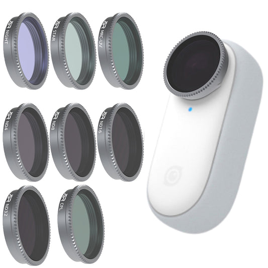 Junestar JSR-1283-13 for Insta360 GO 2 Camera Lens Filter Kit Night CPL ND4 ND8 ND16 ND32 Star MRC-UV Filters