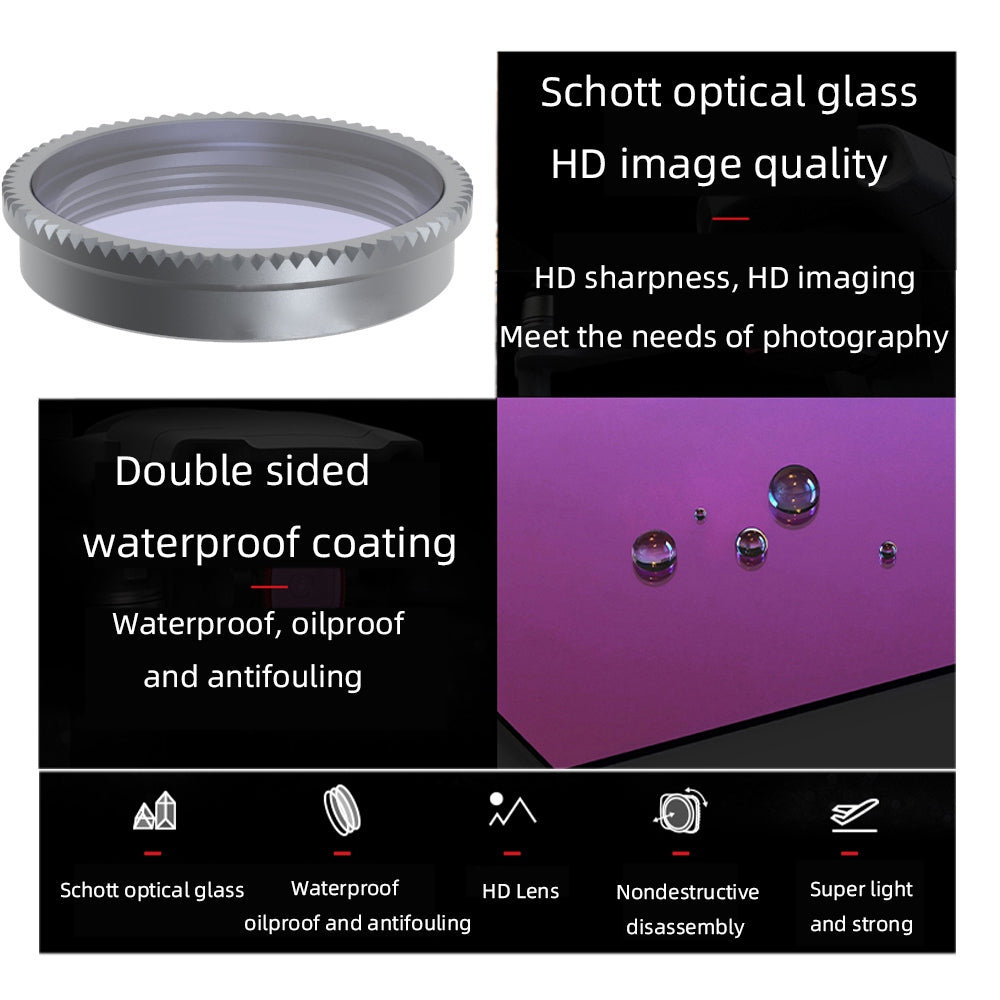 Junestar JSR-1283-13 for Insta360 GO 2 Camera Lens Filter Kit Night CPL ND4 ND8 ND16 ND32 Star MRC-UV Filters