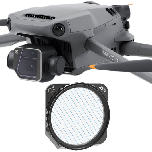 Junestar JSR-1825-22 For DJI Mavic 3 Optical Glass Brushed Blue Filter Drone Camera Lens Filter
