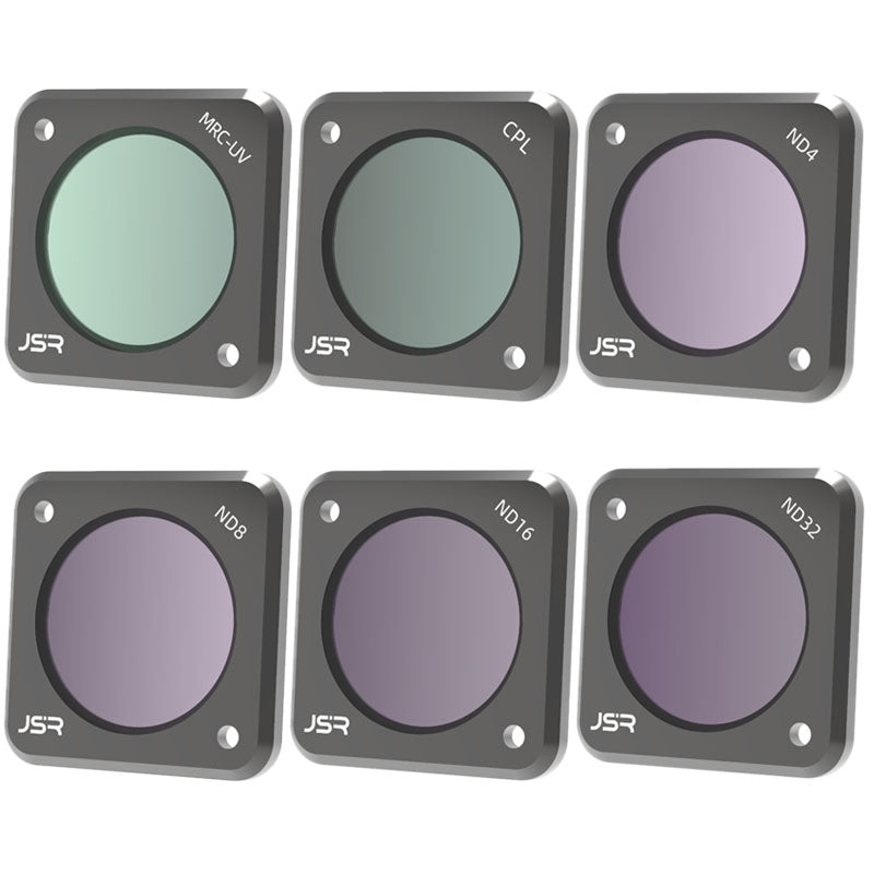 Junestar JSR-1339-19 for DJI Action 2 Camera Lens Filter Kit Including CPL ND4 ND8 ND16 ND32 MRC-UV