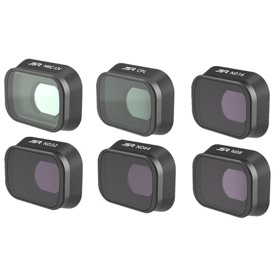 JUNESTAR JSR-1663-21 KB-6IN1 Waterproof Multi-Coated Filter Set for DJI Mini 3 Pro CPL+UV+ND16+ND32+ND64+ND8 Lens Filter