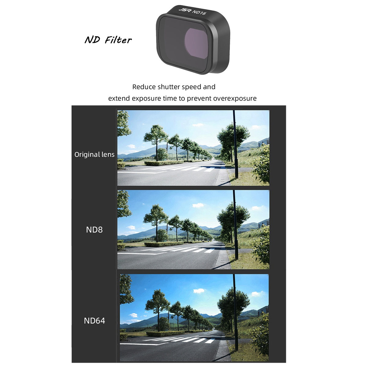 JUNESTAR JSR-1663-21 KB-6IN1 Waterproof Multi-Coated Filter Set for DJI Mini 3 Pro CPL+UV+ND16+ND32+ND64+ND8 Lens Filter