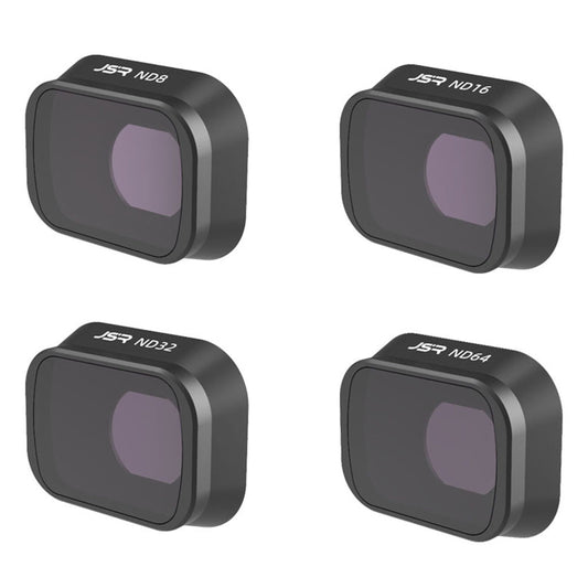 Junestar KB-4IN1(ND) JSR-1663-19 For DJI Mini 3 Pro 4Pcs/Set Aluminum Alloy+Glass ND8+ND16+ND32+ND64 Filters Drone Camera Lens Filter