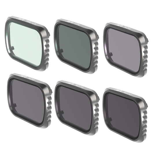 Junestar JSR-1278-18 For DJI Mavic Air 2S 6Pcs/Set MRC-UV+CPL+ND4+ND8+ND16+ND32 Filters Coated Optical Glass Camera Lens Filters