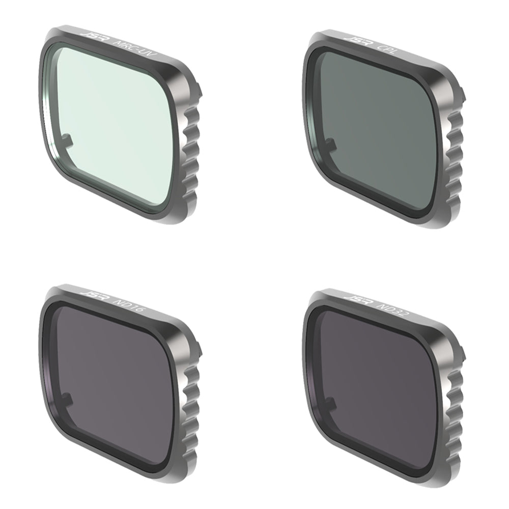 Junestar JSR-1278-16 For DJI Mavic Air 2S 4Pcs/Set MRC-UV + CPL + ND16 + ND32 Optical Glass Filters Camera Lens Filters
