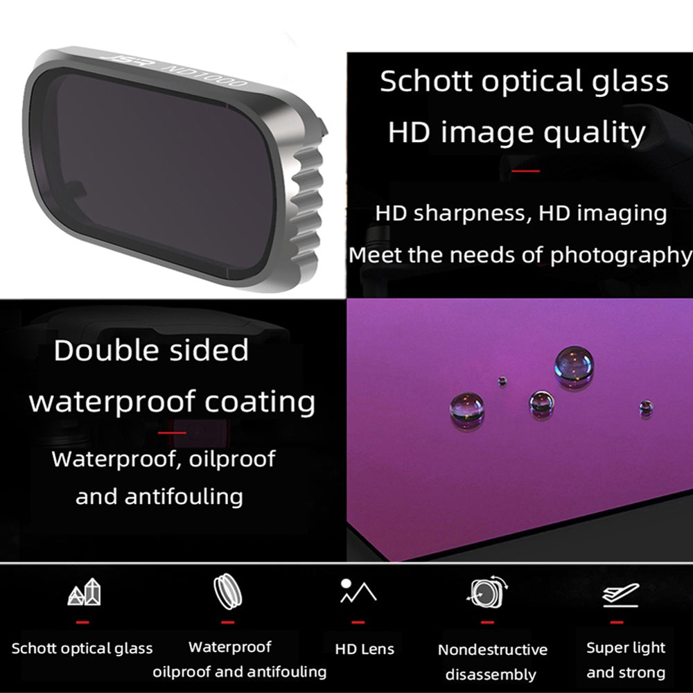 Junestar JSR-1278-08 For DJI Mavic Air 2S ND1000 Filter Optical Glass Camera Lens Filter
