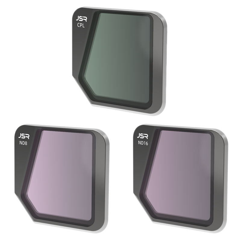 Junestar JSR-1825-17 For DJI Mavic 3 3Pcs/Set CPL + ND8 + ND16 Filters Coated Optical Glass Drone Camera Lens Filters