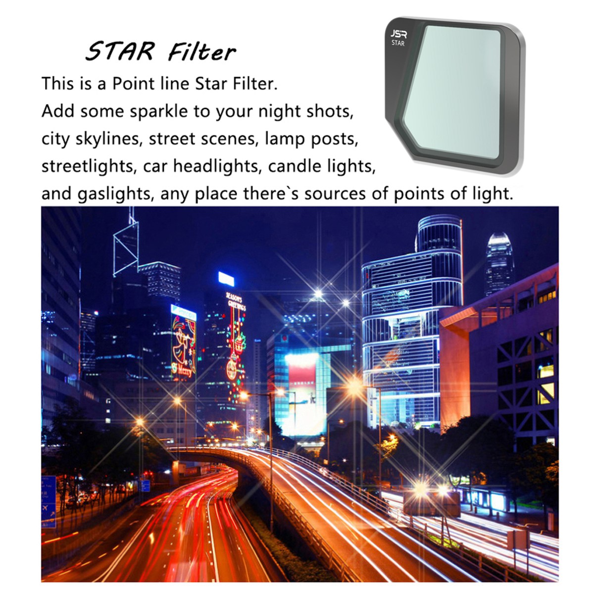Junestar JSR-1825-08 For DJI Mavic 3 Multi-layer Coated Optical Glass STAR Filter Drone Camera Lens Filter