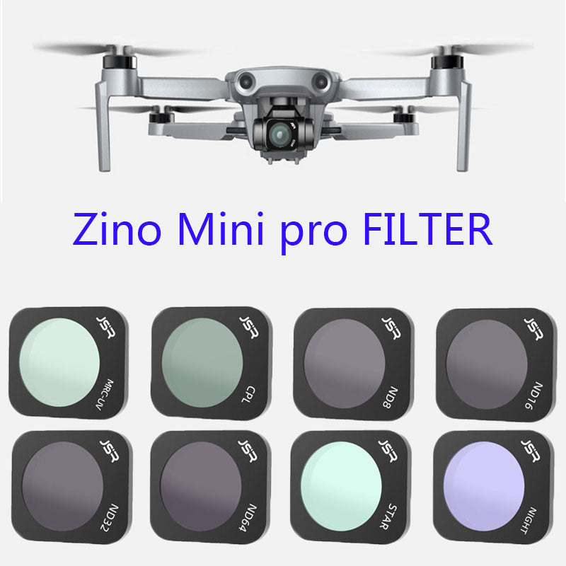 Junestar ZMP TB-8IN1 JSR-1903-12 For Hubsan Zino Mini Pro 8Pcs/Set MRC-UV+CPL+ND8+ND16+ND32+ND64+STAR+NIGHT Lens Filters Drone Camera Accessories