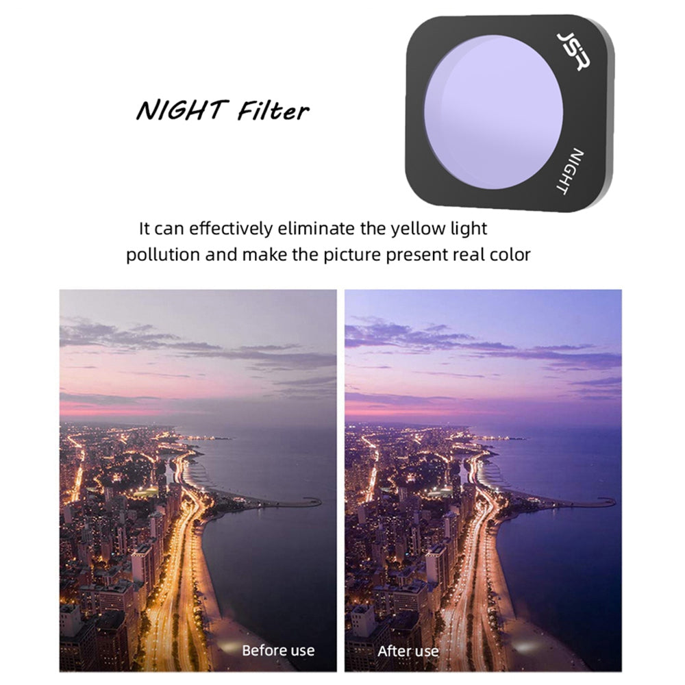 Junestar ZMP TB-8IN1 JSR-1903-12 For Hubsan Zino Mini Pro 8Pcs/Set MRC-UV+CPL+ND8+ND16+ND32+ND64+STAR+NIGHT Lens Filters Drone Camera Accessories