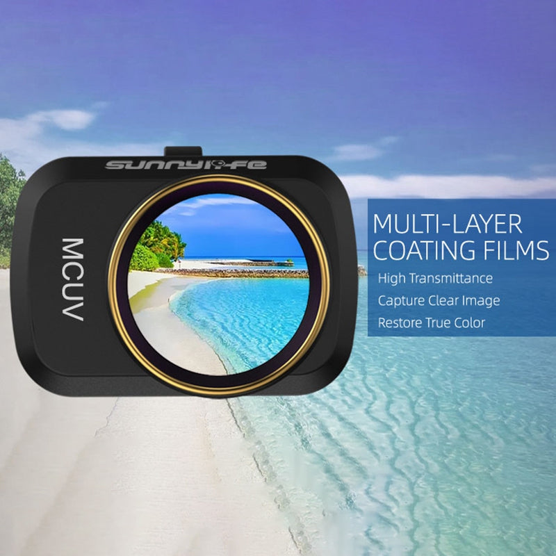Uniqkart MM-FI9258 6Pcs/Set for DJI Mini SE/Mini 2/Mavic Mini MCUV+CPL+ND4+ND8+ND16+ND32 Multi-layer Coating Optical Glass Camera Lens Filters