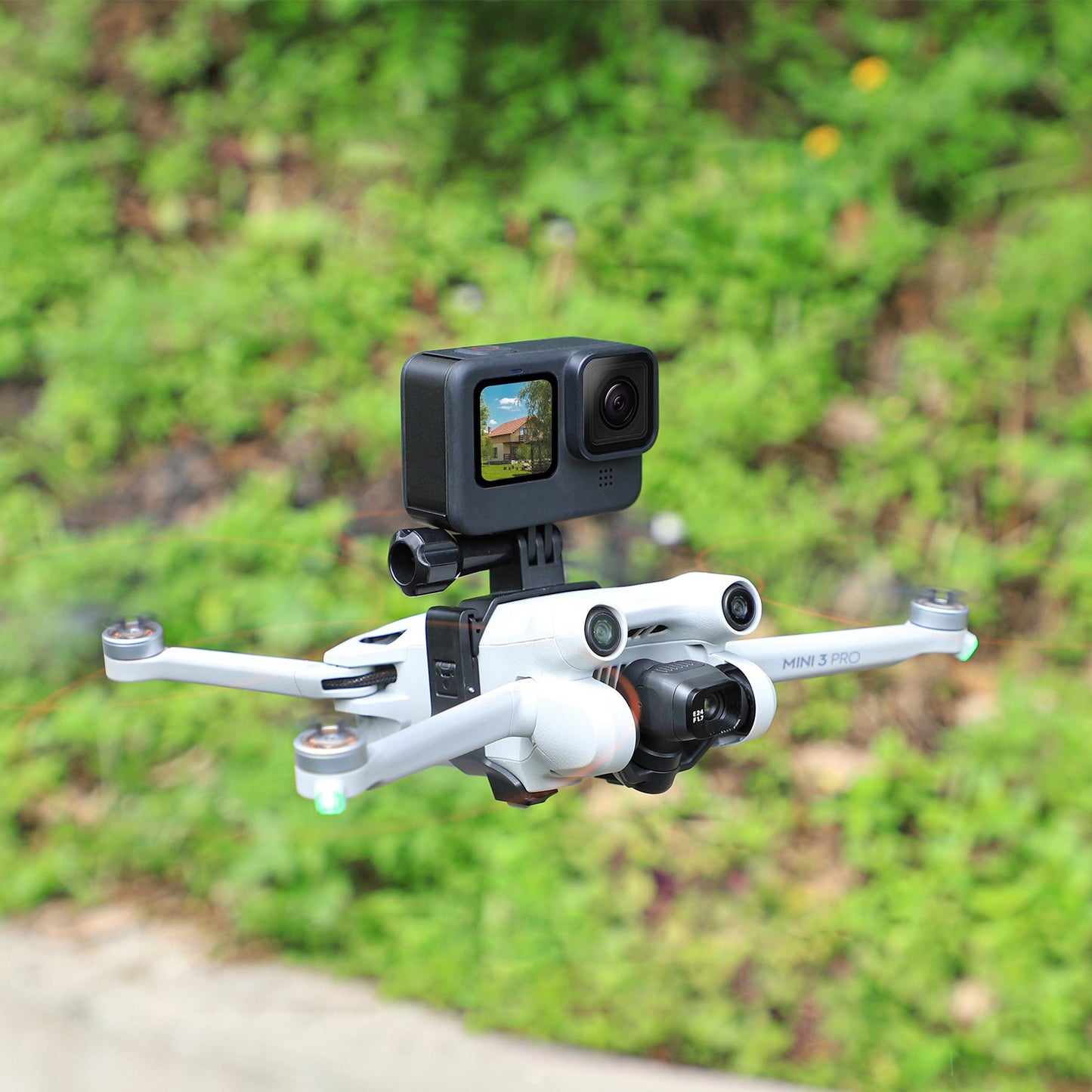 SUNNYLIFE MM3-GZ459 for DJI Mini 3 Pro Top Expansion Bracket 1 / 4 Screw Action Camera Mount Adapter