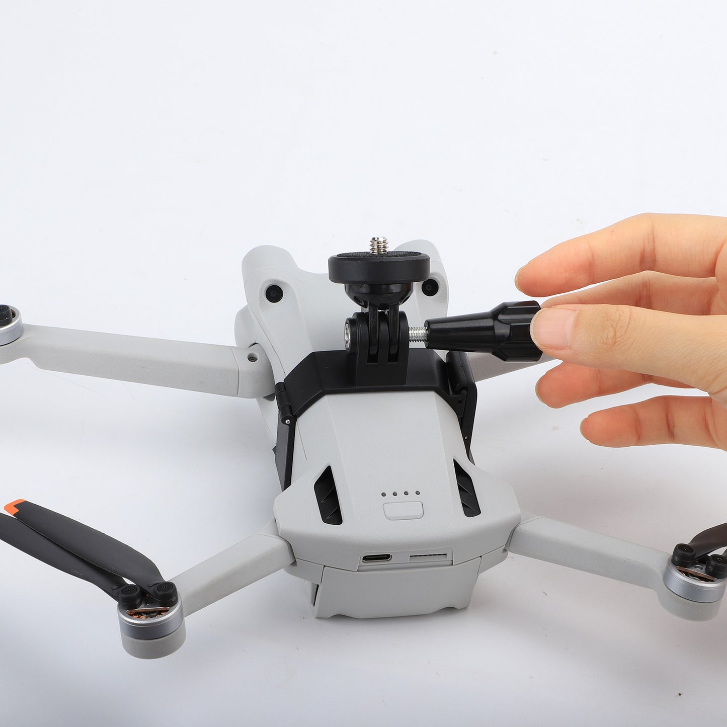 SUNNYLIFE MM3-GZ459 for DJI Mini 3 Pro Top Expansion Bracket 1 / 4 Screw Action Camera Mount Adapter