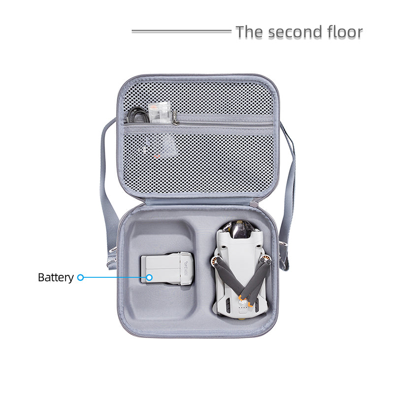 Hard Shell Storage Case for DJI Mini 3 Pro (RC N1), Portable Shockproof Carrying Bag Shoulder Bag