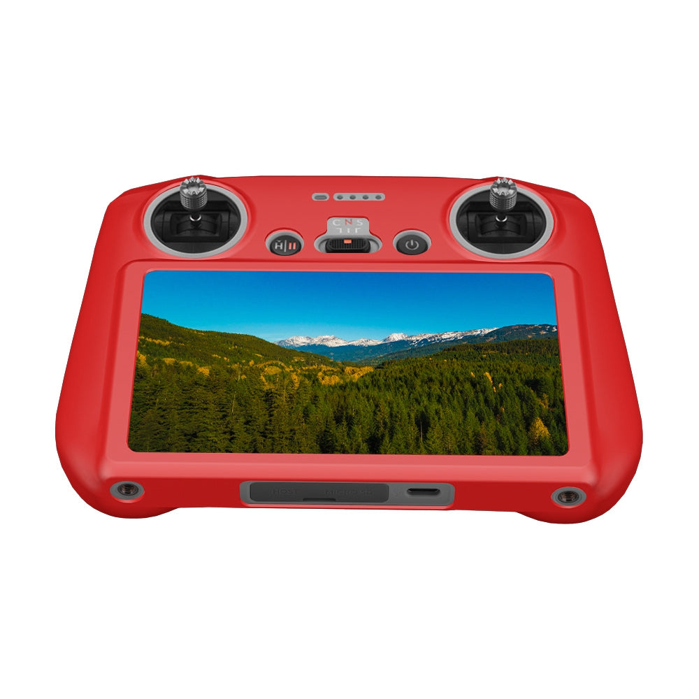 EWB9316 Anti-scratch Silicone Sleeve Protective Cover for DJI Mini 3 Pro RC Remote Controller - Red