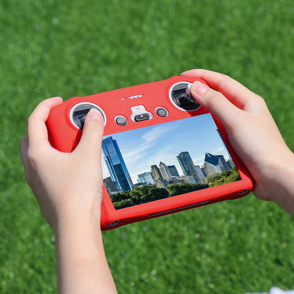 EWB9316 Anti-scratch Silicone Sleeve Protective Cover for DJI Mini 3 Pro RC Remote Controller - Red