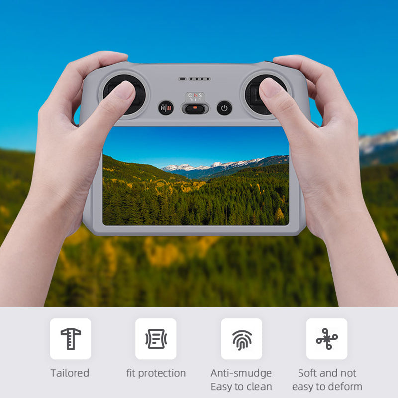 EWB9316 Anti-scratch Silicone Sleeve Protective Cover for DJI Mini 3 Pro RC Remote Controller - Red