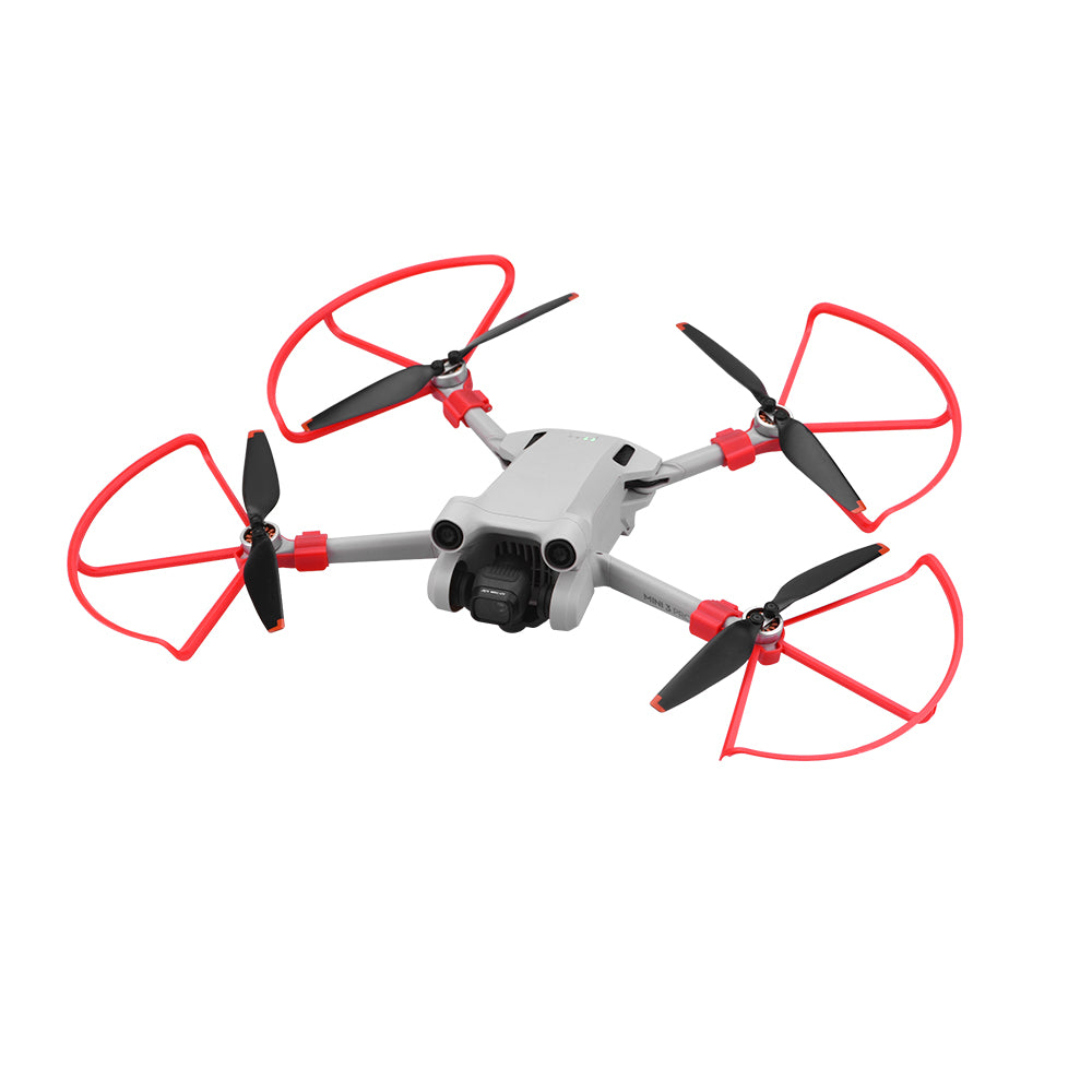 EWB9394 For DJI Mini 3 Pro 4Pcs / Set Propeller Protection Ring Drone Quick Install Propeller Guards - Red