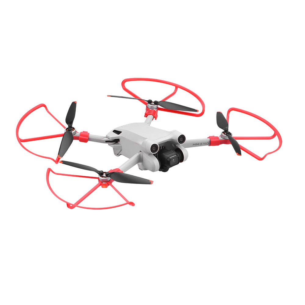EWB9394 For DJI Mini 3 Pro 4Pcs / Set Propeller Protection Ring Drone Quick Install Propeller Guards - Red