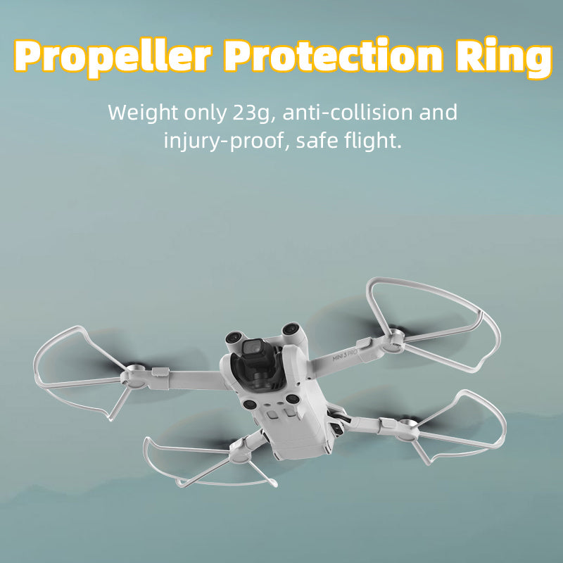 EWB9394 For DJI Mini 3 Pro 4Pcs / Set Propeller Protection Ring Drone Quick Install Propeller Guards - Red
